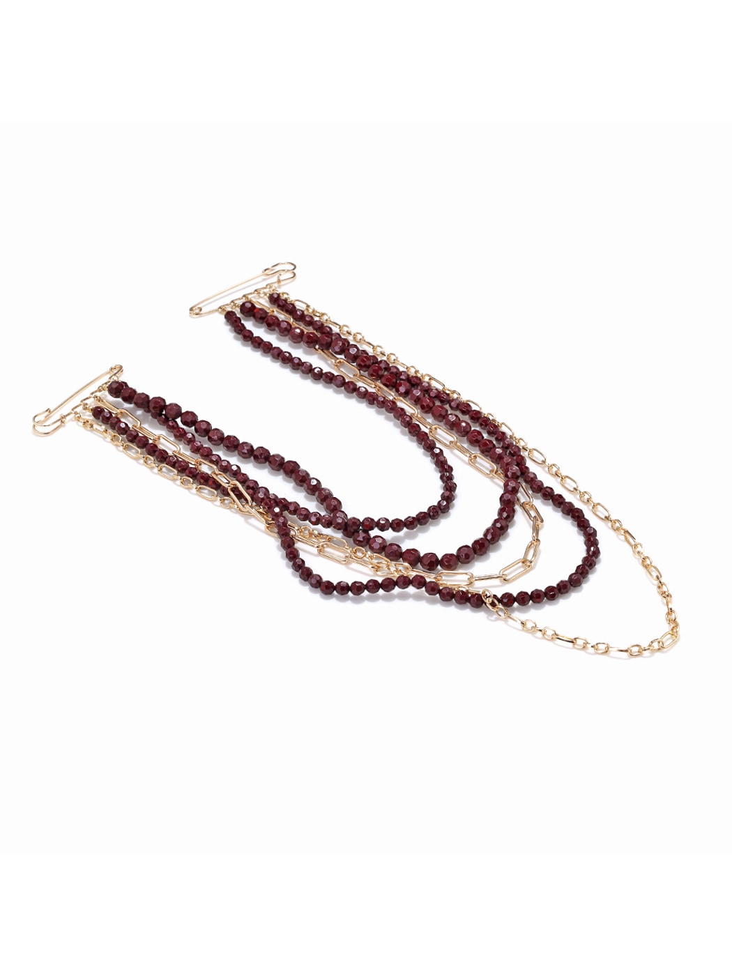 Brovia - Statement Waterfall Strand Tassel Design Brooch