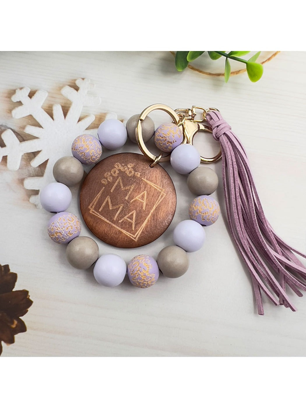 Keypus - Stylish Floral Tassel Keychain