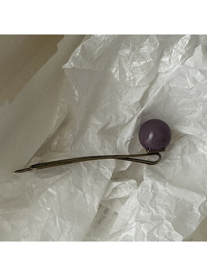 Beau - Decorative Round Ball Side Bangs Hair Clip