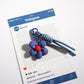 Keypus - Playful Denim Flower Keychain