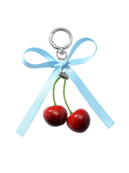 Keypus - Y2K Bow Cherry Bag Charm Keychain Pendant