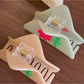 Beau - Retro Flower Triangle Acetate Hair Clip