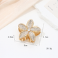 Beau - Floral Alloy Gloss Finish Hair Claw Clip