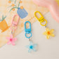 Keypus - Cute Colorful Transparent Flower Shaped Keychain
