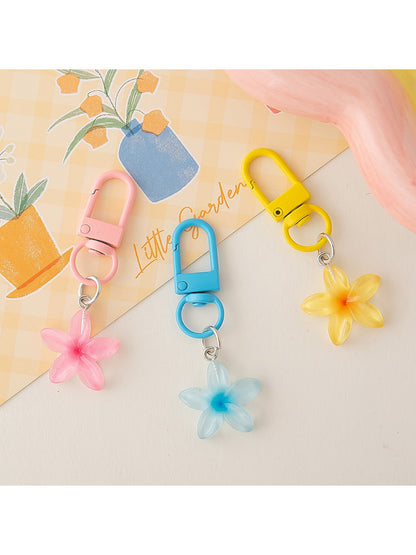 Keypus - Cute Colorful Transparent Flower Shaped Keychain