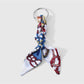 Keypus - Y2K Twisted Scarf Detail Alloy Keychain Bag Charm