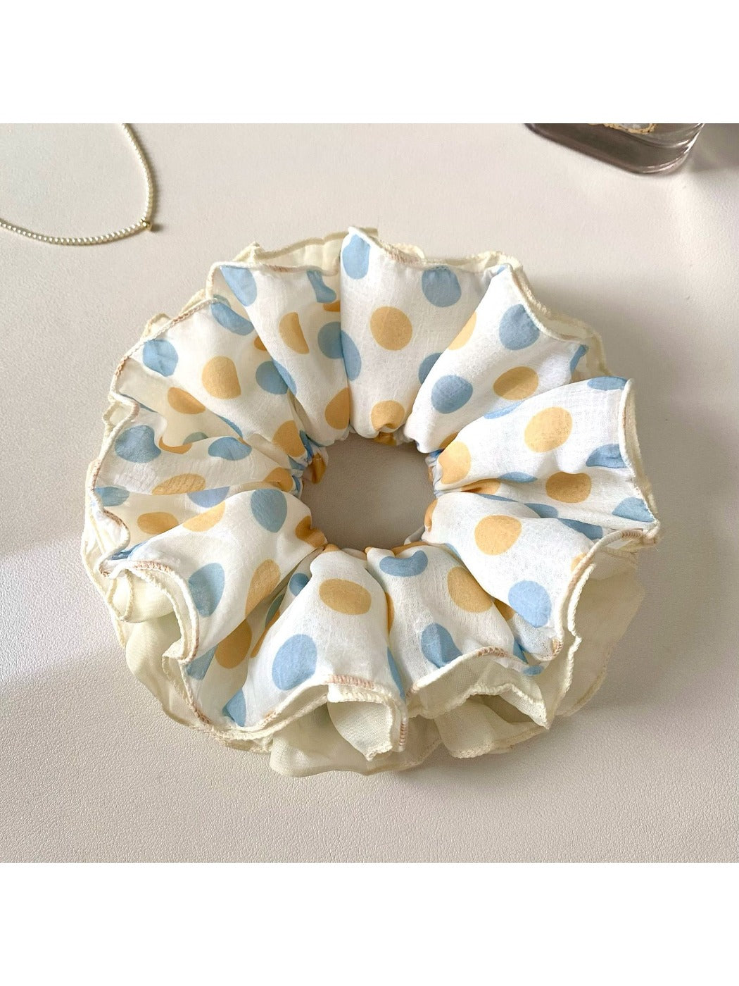 Gifty - Gentle Colorful Polka Dot Scrunchie