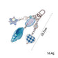Keypus - Acrylic Conch Gingham Heart Bag Charm Keychain