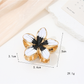 Beau - Floral Alloy Gloss Finish Hair Claw Clip