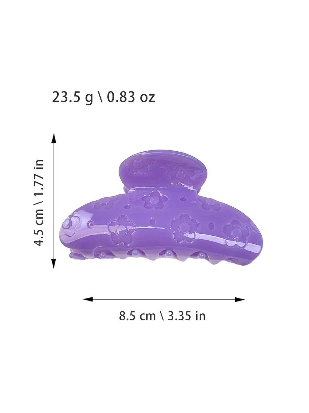 Beau - Flower Pattern Acetate Fiber Hair Claw Clip