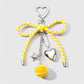 Keypus - Modern Ball Design Bow Fresh Keychain