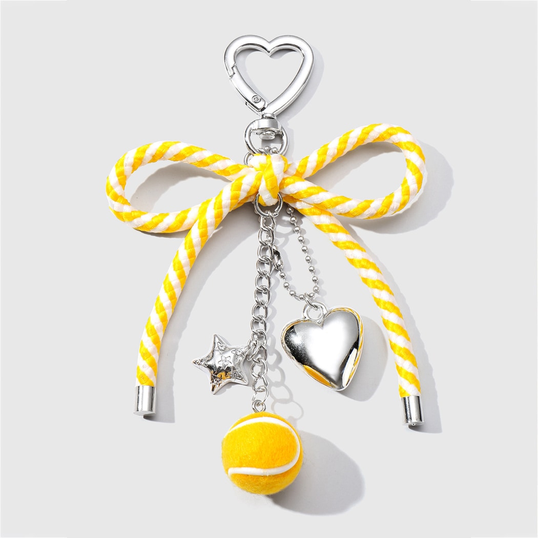 Keypus - Modern Ball Design Bow Fresh Keychain