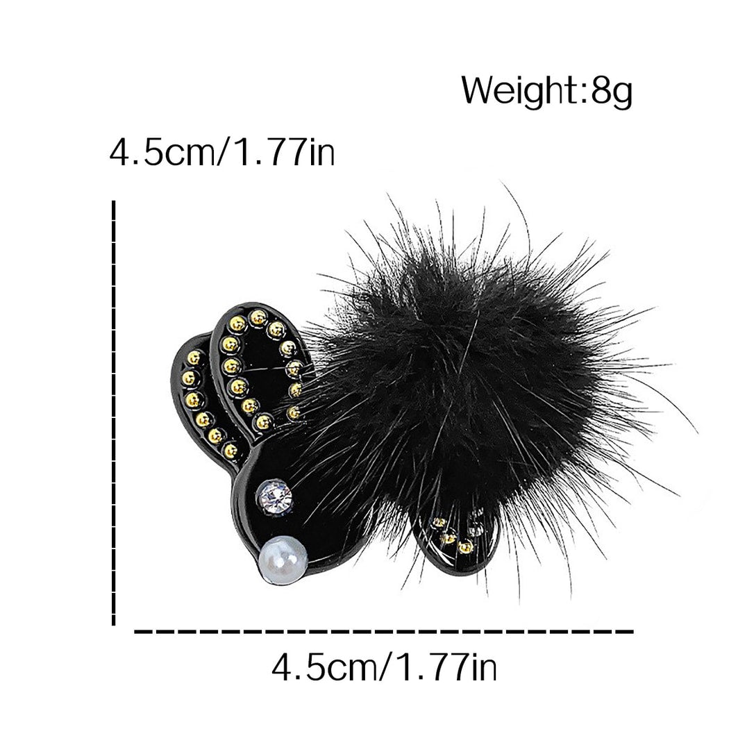 Beau - Cute Plush Rabbit Design Hair Clip