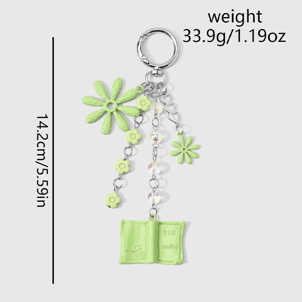 Keypus - Fresh Music Note and Book Charm Keychain