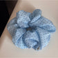 Gifty - Ruched Polka Dot Polyester Scrunchie