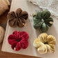 Gifty - Velvet Textured Scrunchies Hair Ties