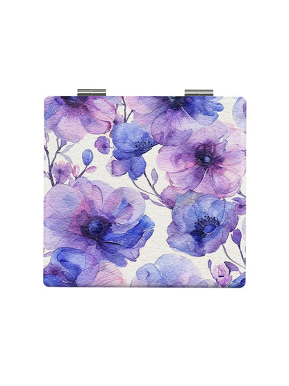 Mirroray - Floral Print Foldable Compact Makeup Mirror