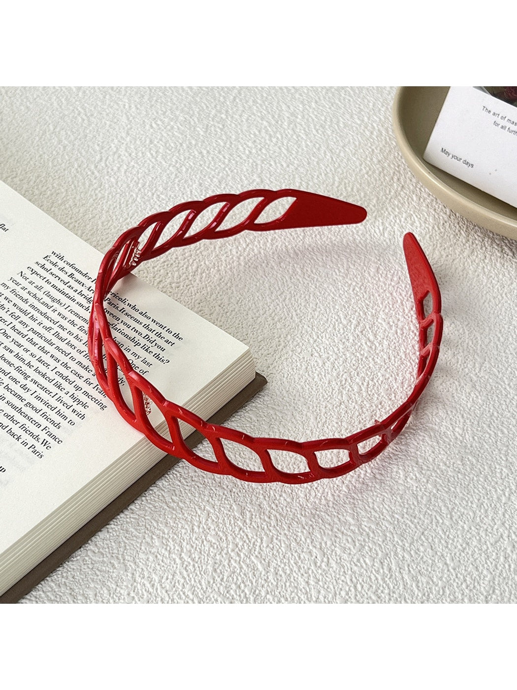 Gifty - Minimal Hollow Lattice Acetate Fiber Headband