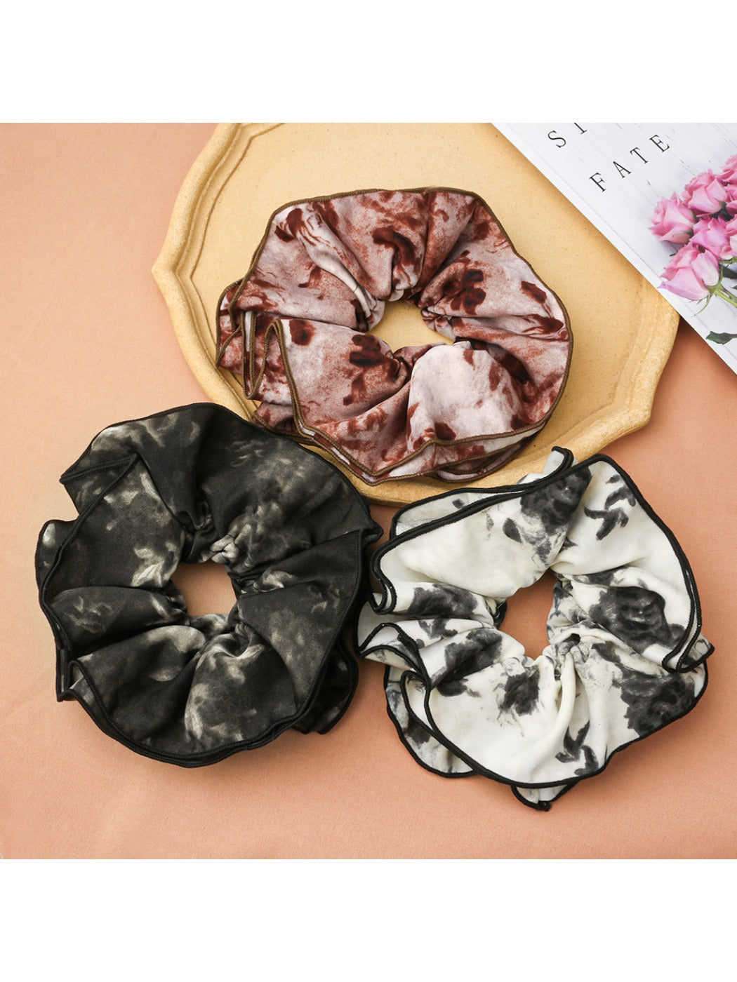 Gifty - Elegant Printed Double Layer Hair Accessory