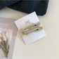 Beau - Minimalist Openwork Oval Hair Clip