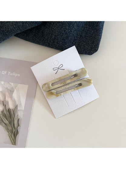 Beau - Minimalist Openwork Oval Hair Clip