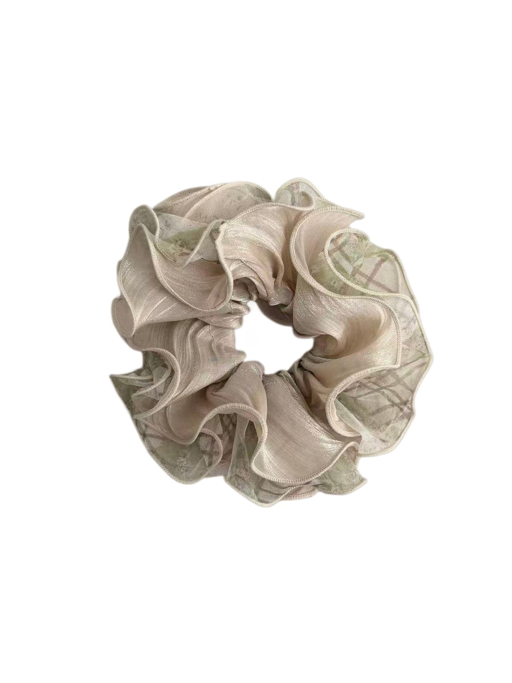 Gifty - Polyester Tulle Look Ruffled Hair Scrunchie
