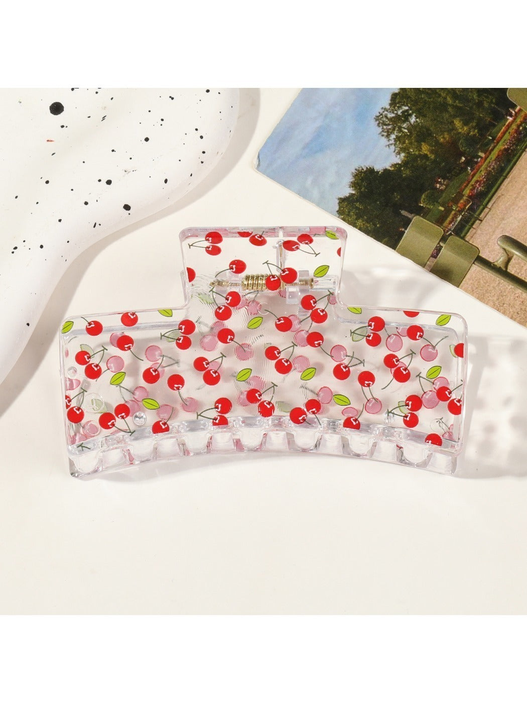 Beau - Minimalist Fruit Pattern Hair Claw Clip