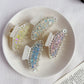 Beau - Iridescent Rhinestone Accent Plastic Claw Clip