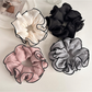 Gifty - Double Layer Contrast Trim Hair Scrunchie