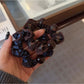 Gifty - Floral Polyester Ruffle Edge Scrunchie