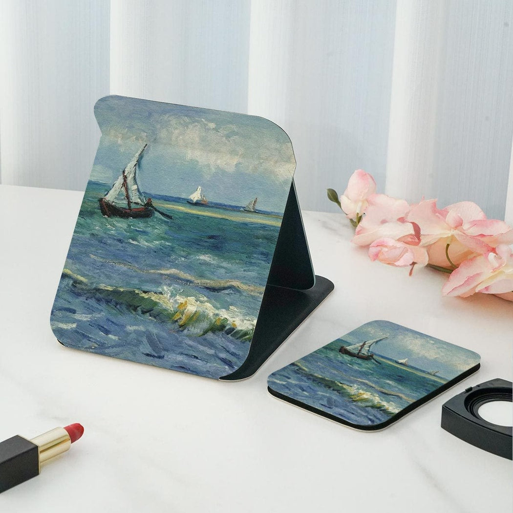 Mirroray - Art Print Portable Folding Makeup Mirror