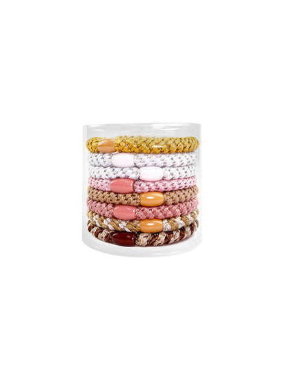 Gifty - Twill Twisted-Shaped Hair Tie Set