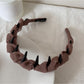 Gifty - Minimalist Polyester Toothed Wave Shape Headband