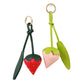 Keypus - Strawberry Artificial Leather Alloy Keychain