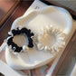 Gifty - Ruffle Trim Knit Finish Elastic Scrunchie