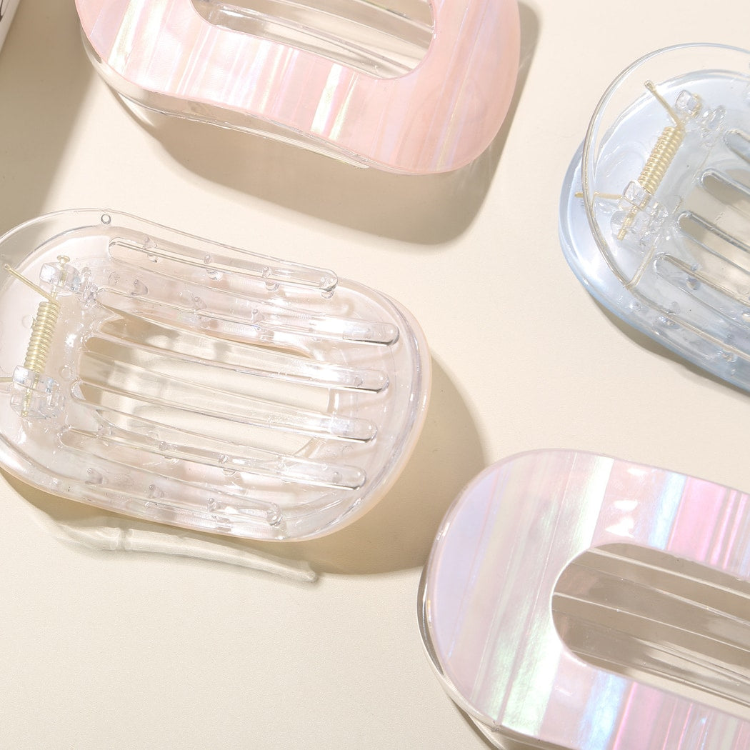 Beau - Oval Acetate Geometric Hair Clip