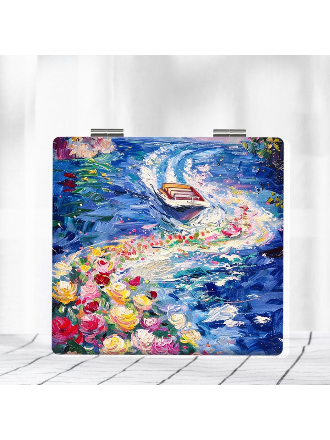 Mirroray - Oil Painting Print Folding Makeup Mirror