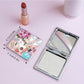 Mirroray - Cartoon Print Foldable PU Glass Compact Mirror