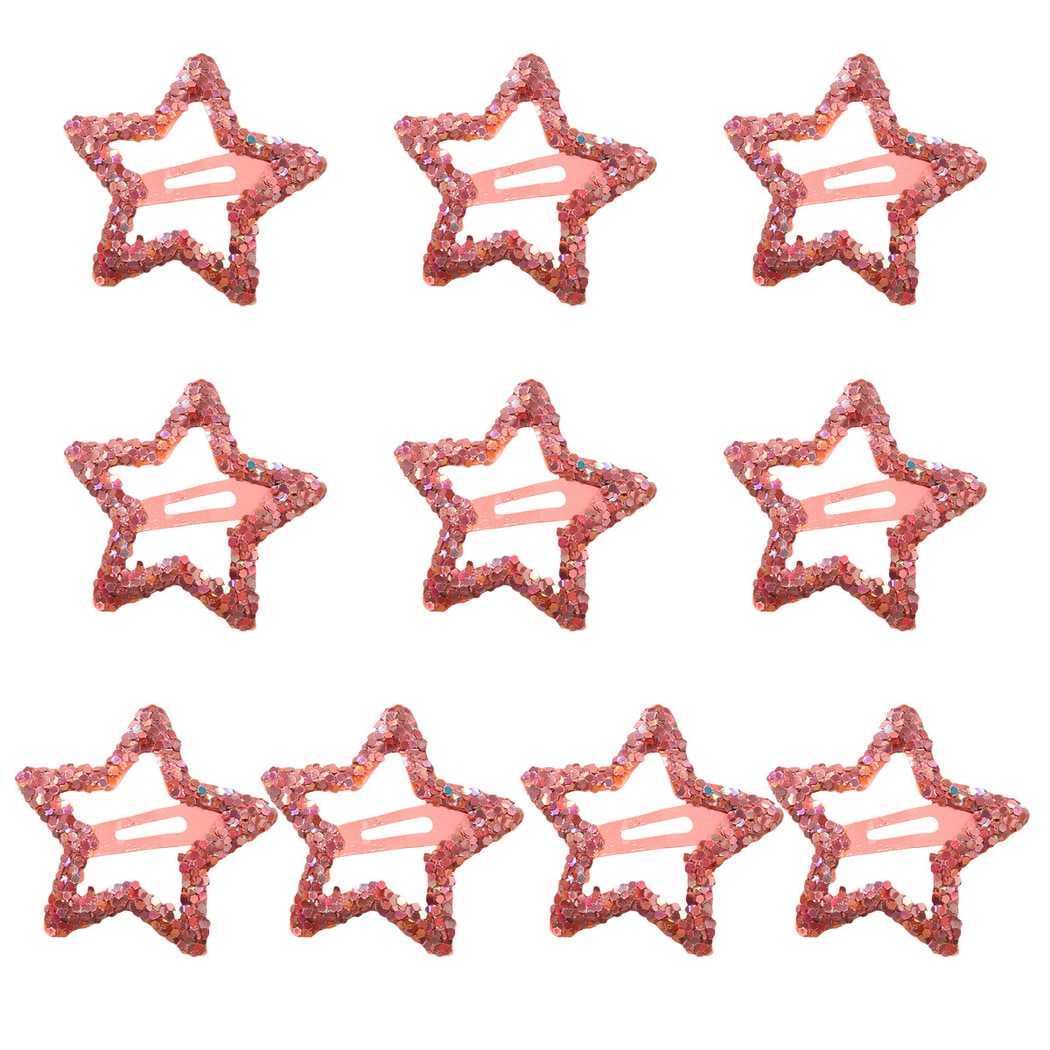 Beau - Sparkly Star Shape Alloy Hair Clip Set