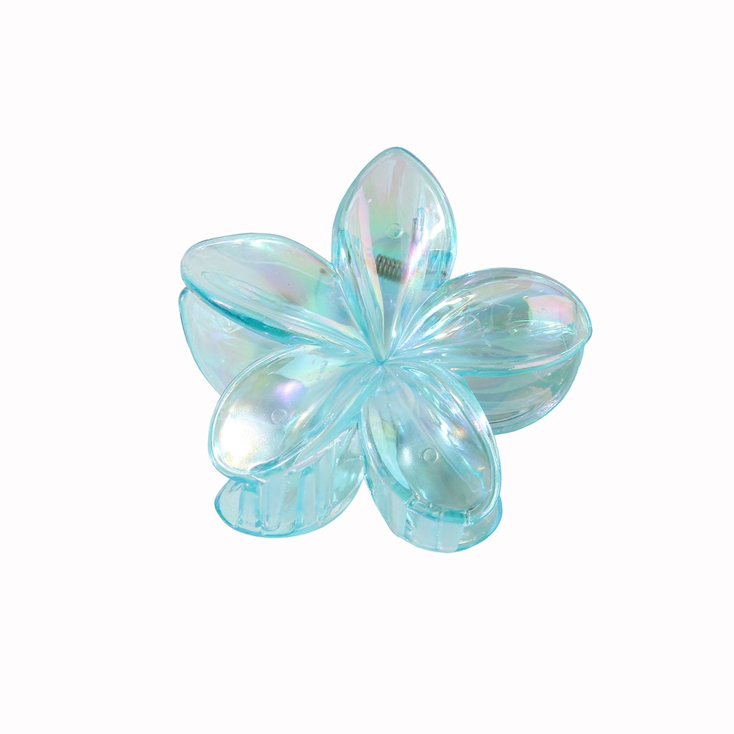 Beau - Plastic Flower Petal Lacquer Finish Claw Clip
