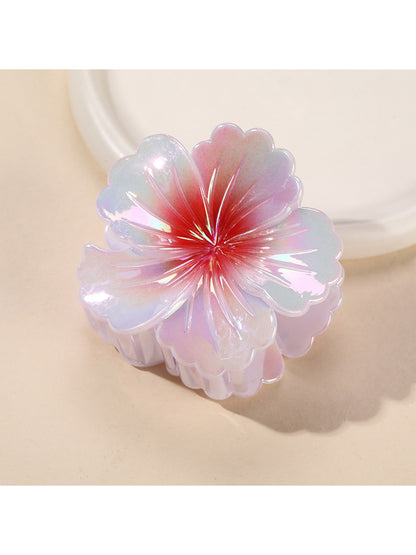 Beau - Gradient Floral Plastic Hair Claw Clip