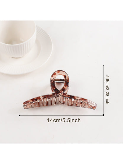 Beau - Minimalist Taupe Hair Claw Clip