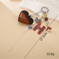 Keypus - Two Tone Heart Letter Bag Charm Keychain