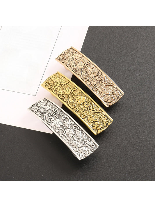 Beau - Sophisticated Rectangular Retro Hair Clip