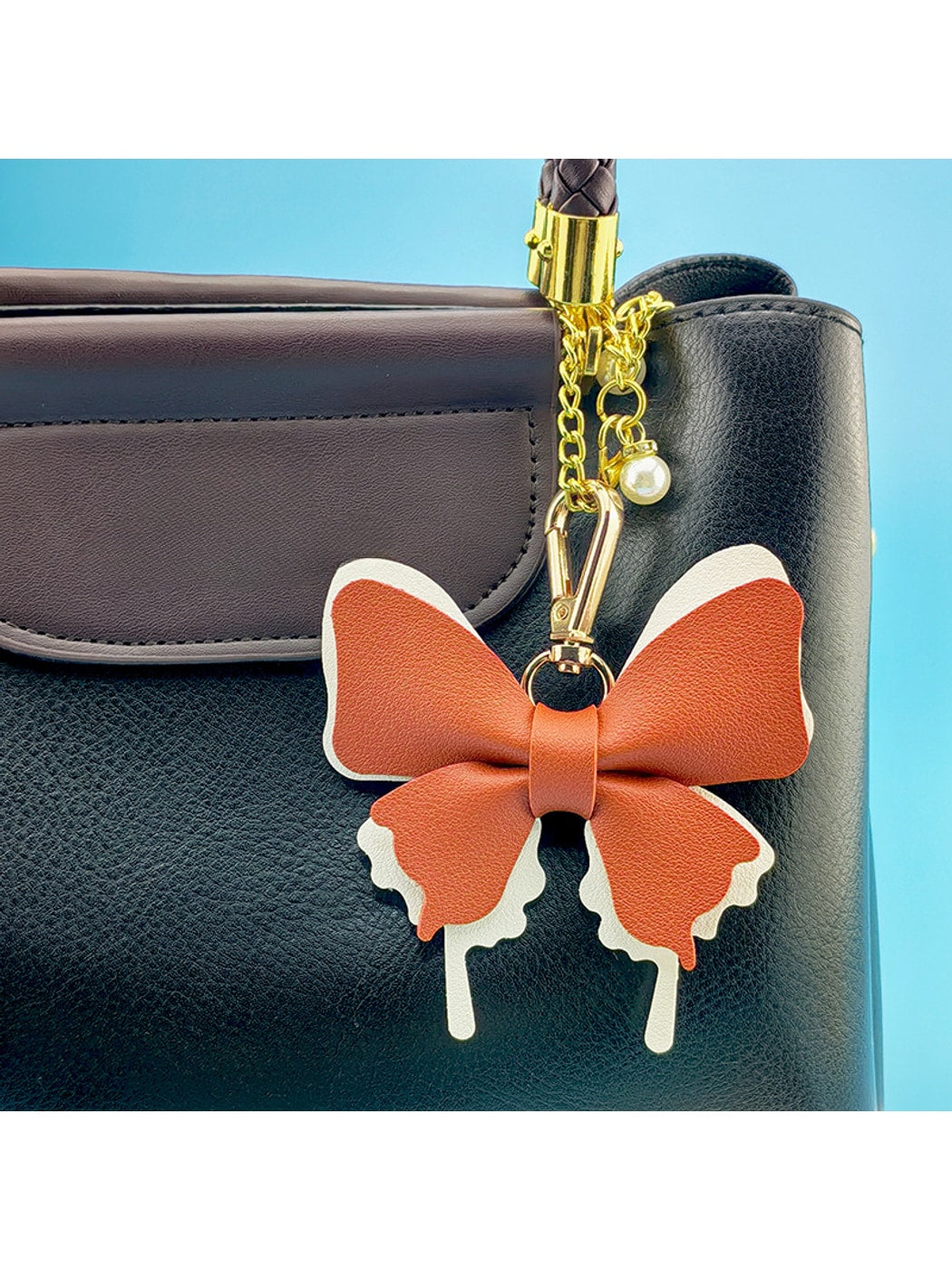Keypus - Cartoon Butterfly Bag Charm Alloy Keychain