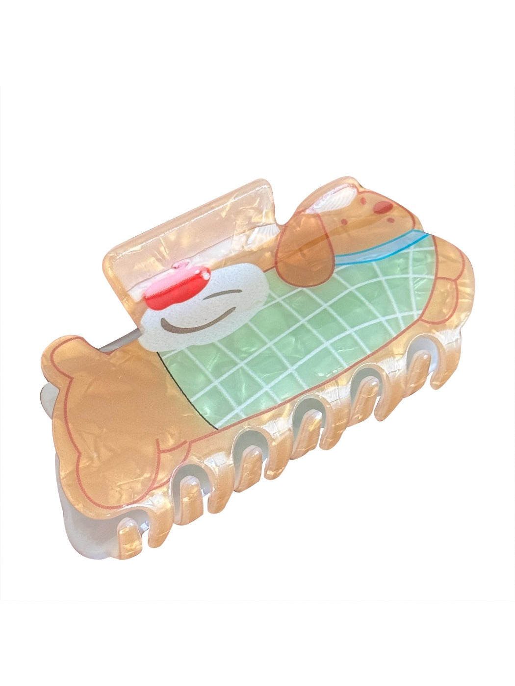 Beau - Cute Cartoon Puppy Hair Claw Large