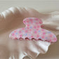 Beau - Pink Rose Patterned Hair Claw Clip