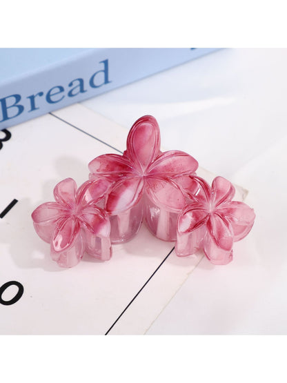 Beau - Plastic and Alloy Floral Hair Styling Claw Clip