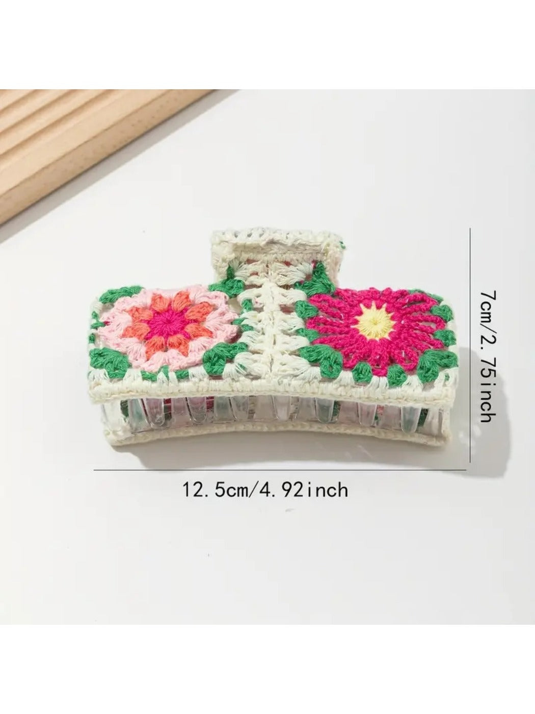 Beau - Colorful Flower Knitted Hairpins