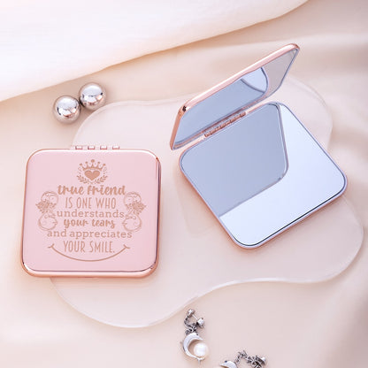 Mirroray - Portable Alloy and Glass Handheld Makeup Mirror